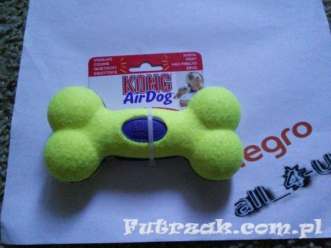 Kość tenisowa-Kong AirDog Squeaker Bone/M Kość tenisowa-Kong AirDog Squeaker Bone/M