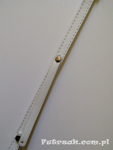 Obroża wężowa skóra drobna/biała/33cm Obroża wężowa skóra drobna/biała/33cm