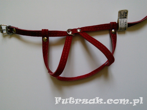 Szelki welurowe/40cm/czerwone Szelki welurowe/40cm/czerwone