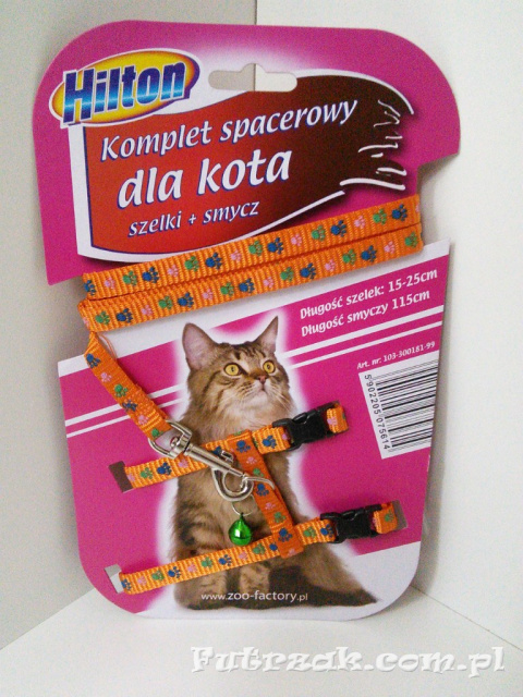 Komplet spacerowy dla kota szelki+smycz Komplet spacerowy dla kota szelki+smycz