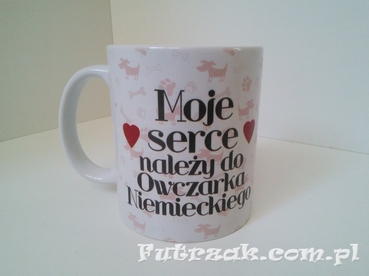 Kubek ceramiczny z motywem-Owczarek Niemiecki Kubek ceramiczny z motywem-Owczarek Niemiecki