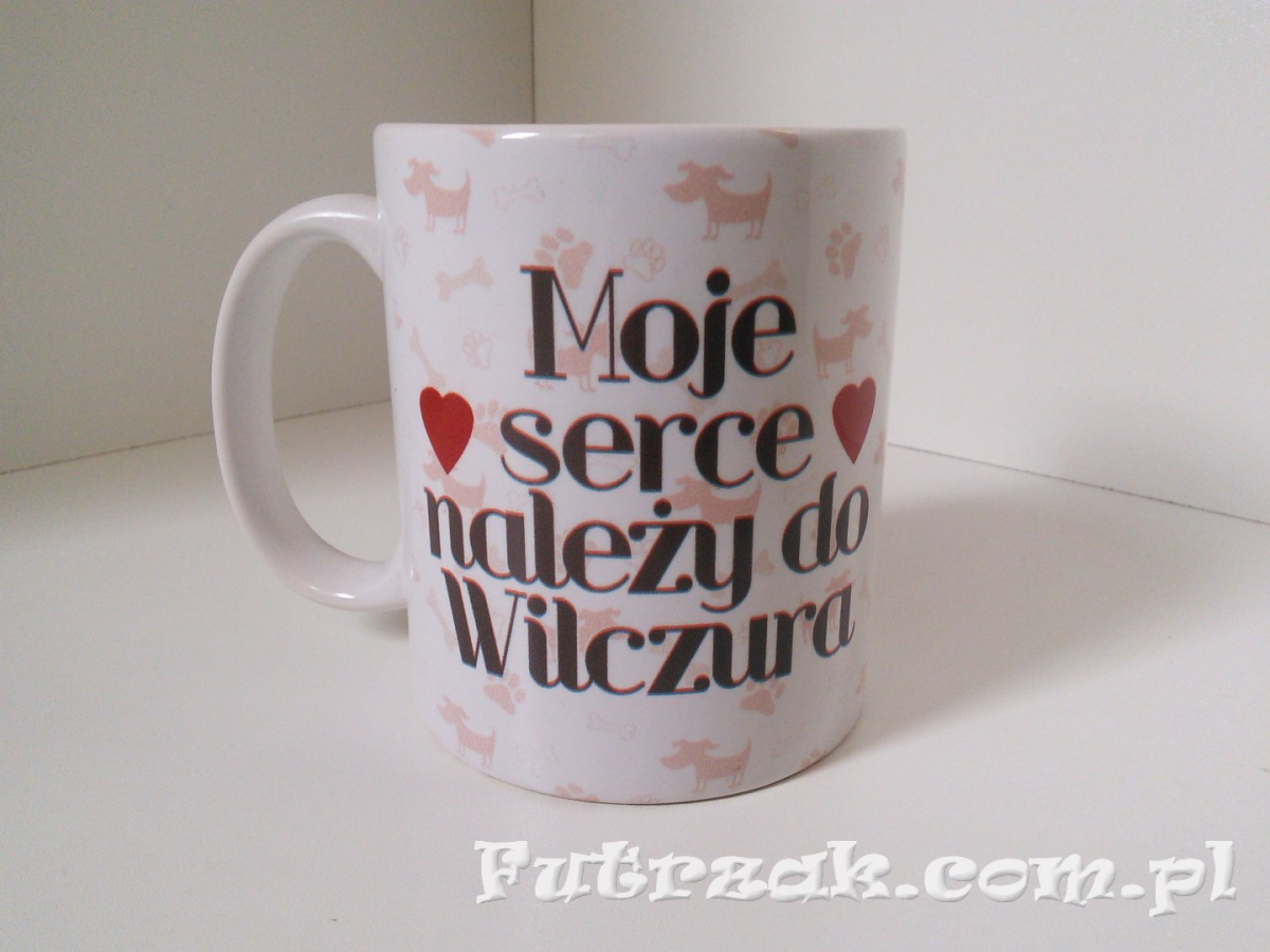 Kubek ceramiczny z motywem-Wilczur Kubek ceramiczny z motywem-Wilczur