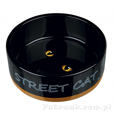 Miska ceramiczna "STREET CAT"/żółta-TX 24659 Miska ceramiczna "STREET CAT"/żółta-TX 24659
