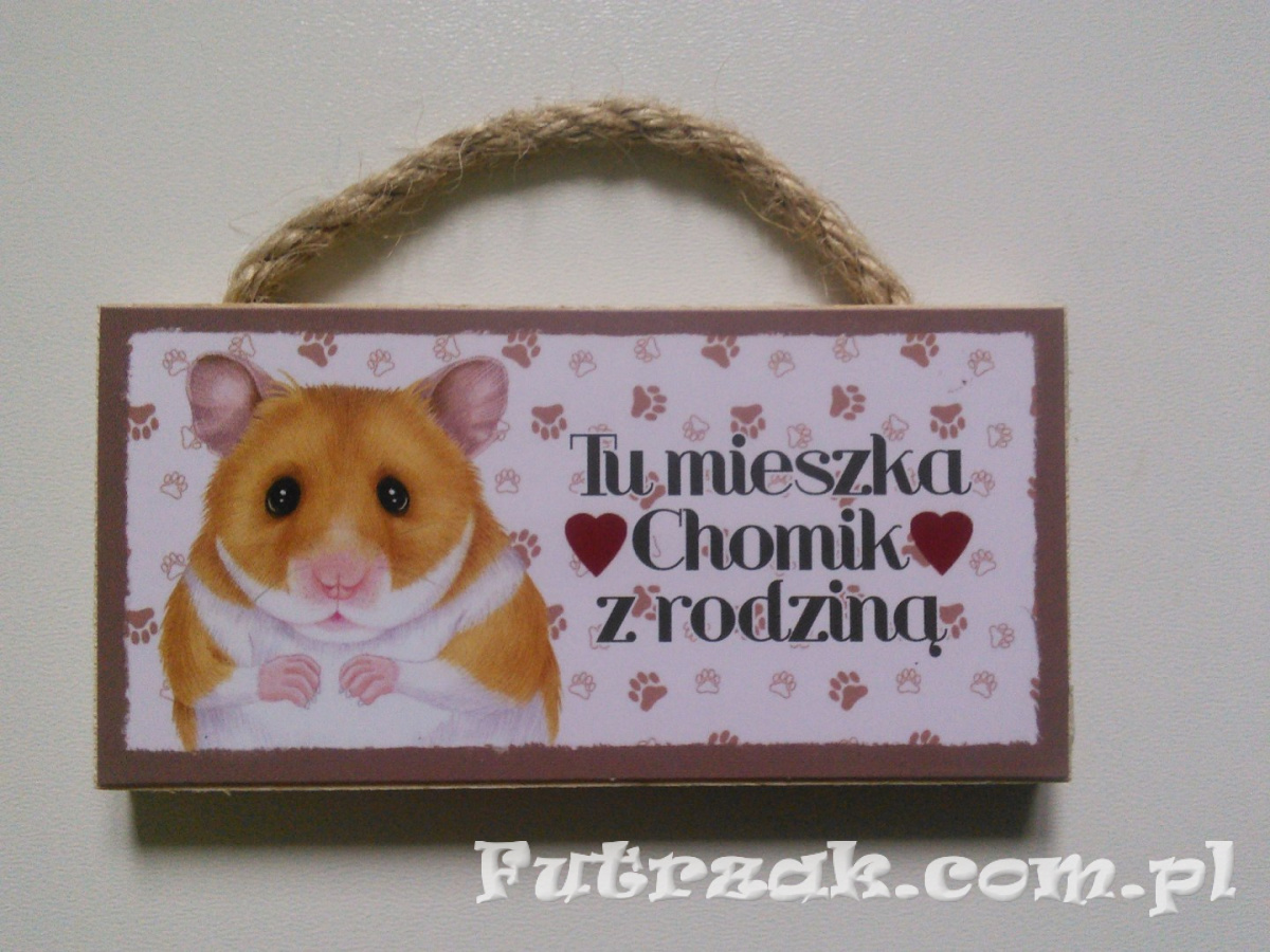 Tabliczka z magnesem-Chomik Tabliczka z magnesem-Chomik