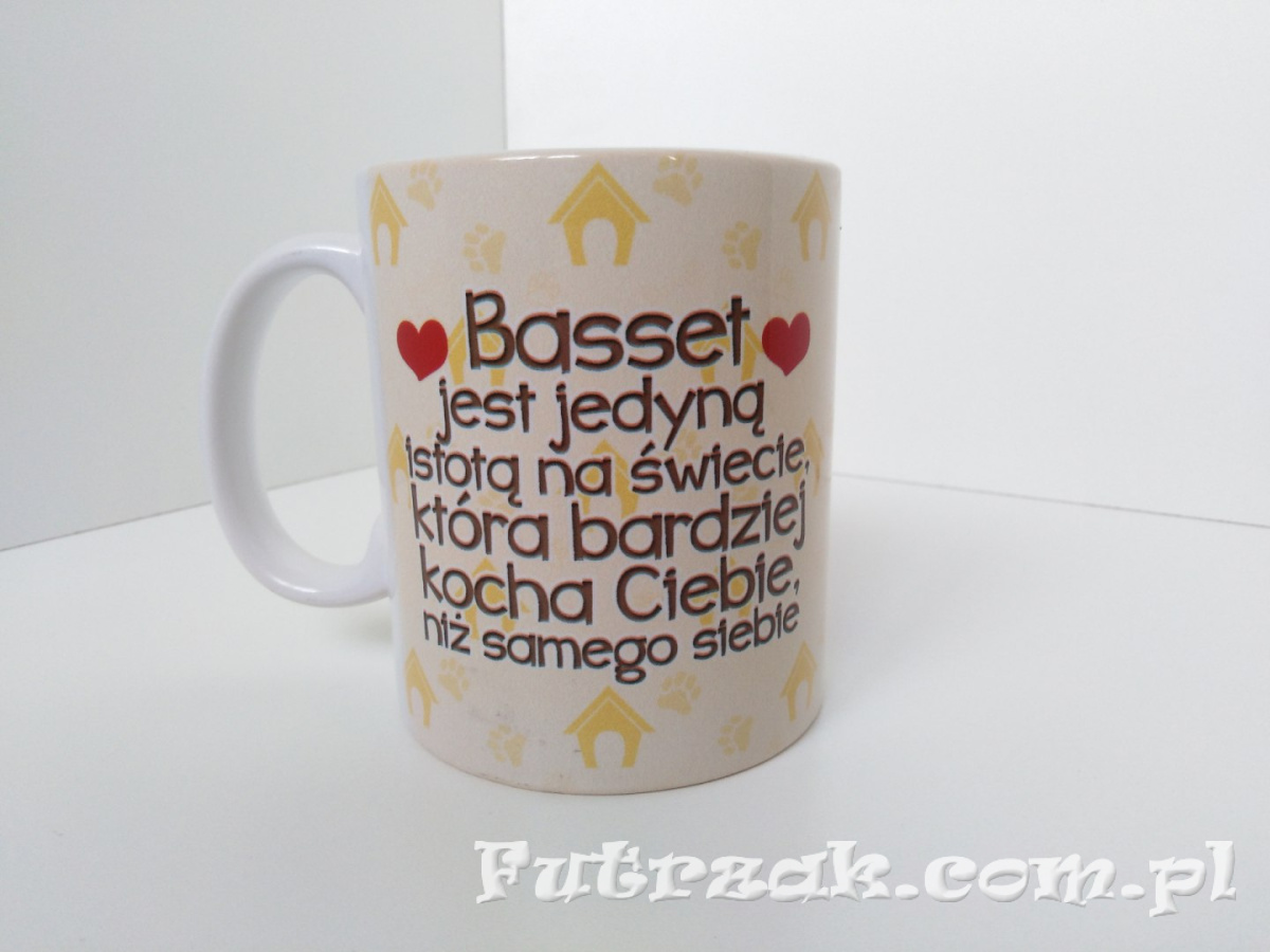 Kubek ceramiczny z motywem-Basset Kubek ceramiczny z motywem-Basset
