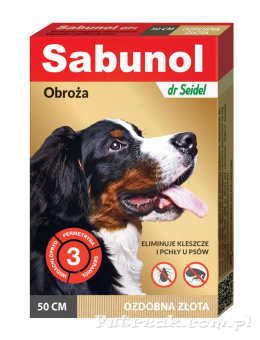 Sabunol - obroża dla psa 50 cm złota
