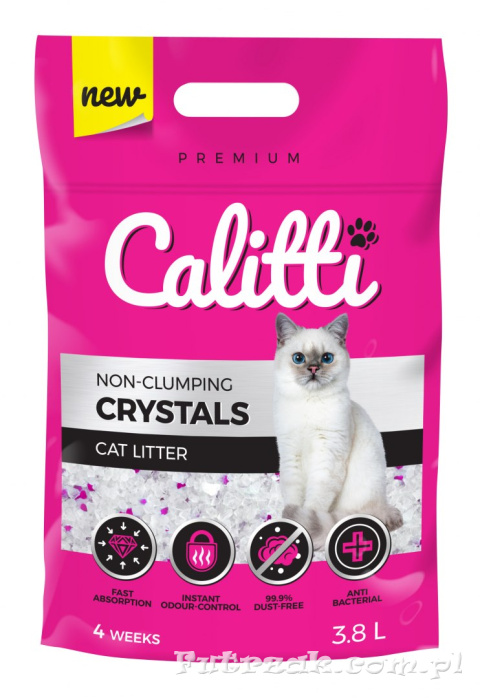 Żwirek silikonowy Calitti Crystals 3,8l Żwirek silikonowy Calitti Crystals 3,8l