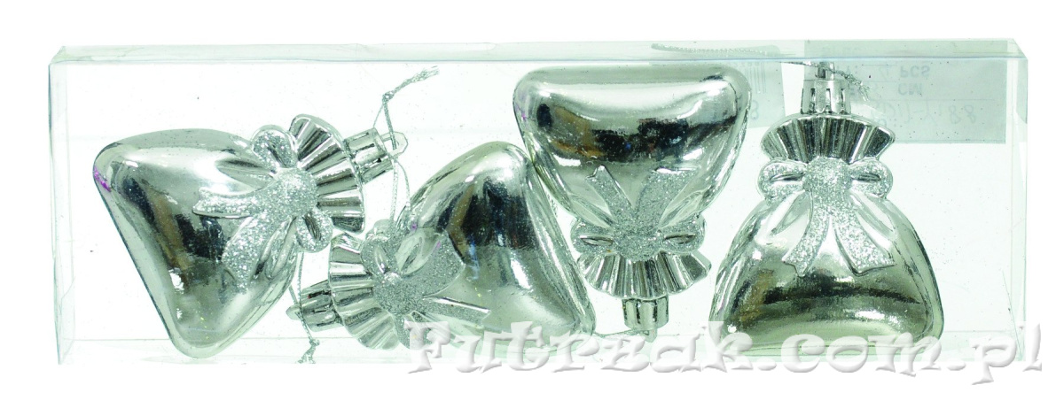 Bombki plastikowe-worki prezentów/4szt. Bombki plastikowe-worki prezentów/4szt.