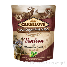 Carnilove Dog Adult Venison with Strawberry Leaves/300g