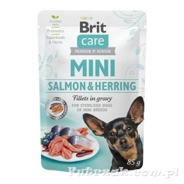 Brit MINI with Salmon&Herring Sterilised/85g