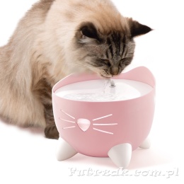 Catit Pixi Fountain Combo fontanna różowa dla kota+miska+filtry