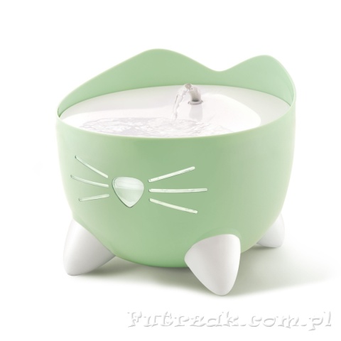 Catit Pixi Fountain Combo fontanna zielona dla kota+miska+filtry