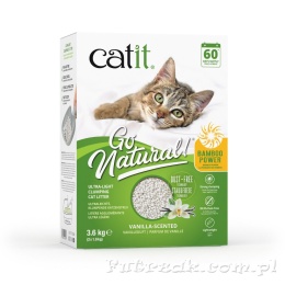Go Natural Ultra-light żwirek dla kota zbrylający waniliowy bambusowy 3,6 kg