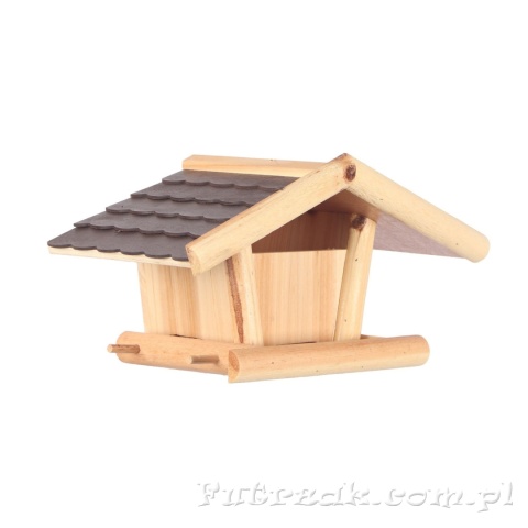 Karmnik dla ptaków wiszący z daszkiem