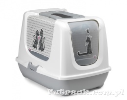 Kuweta zamykana z filtrem Zakochany kot nr. 2 DUŻA