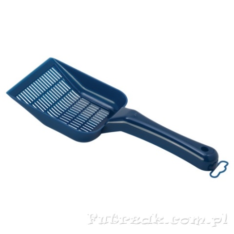 Łopatka do kuwety/żwirku z małymi oczkami granatowa