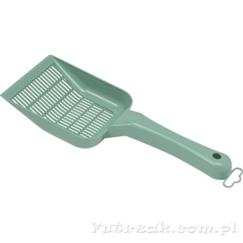 Łopatka do kuwety/żwirku z małymi oczkami zielona