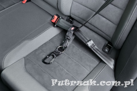 Pas z karabińczykiem do samochodu 30cm/38mm TX-12775