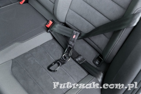 Pas z karabińczykiem do samochodu 30cm/38mm TX-12775