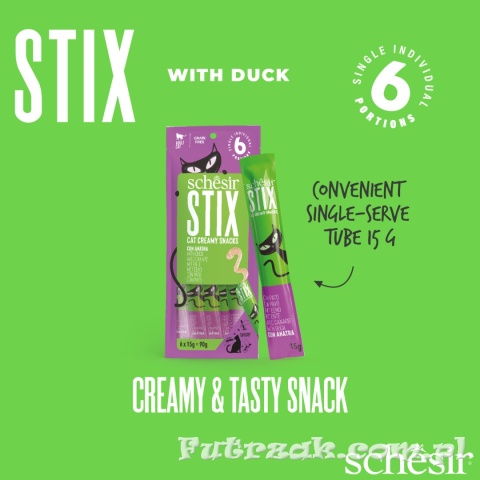 Schesir Stix kaczka 6x15g przysmak dla kota