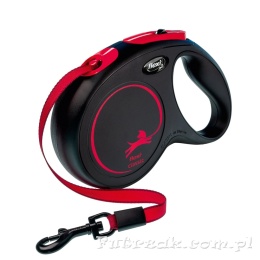 Smycz automatyczna New Classic black fire M/5m taśma