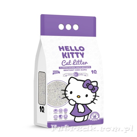 Żwirek Hello Kitty bentonitowy lawendowy 10l